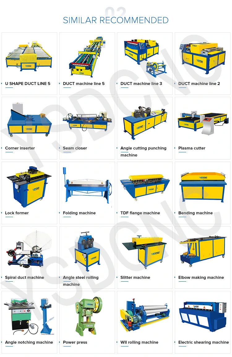 415V Air Pipe Lockformer Pittsburgh Sheet Lock Forming Machine From Ysdcnc Machine